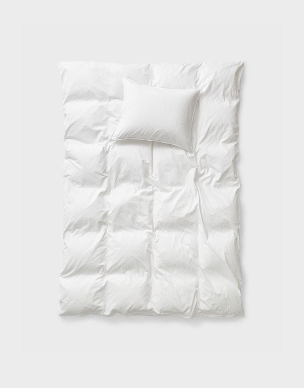 CURA Calm Cotton Cover Set White 150x210