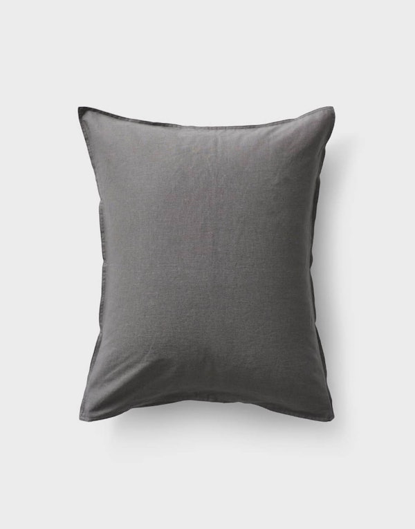 CURA Calm Linen Pillowcase Dark Grey