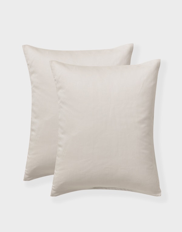 CURA Calm Tencel Pillowcases Greige 50x60