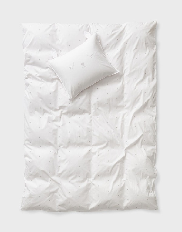 CURA Bettbezug-Set Baumwolle Dots