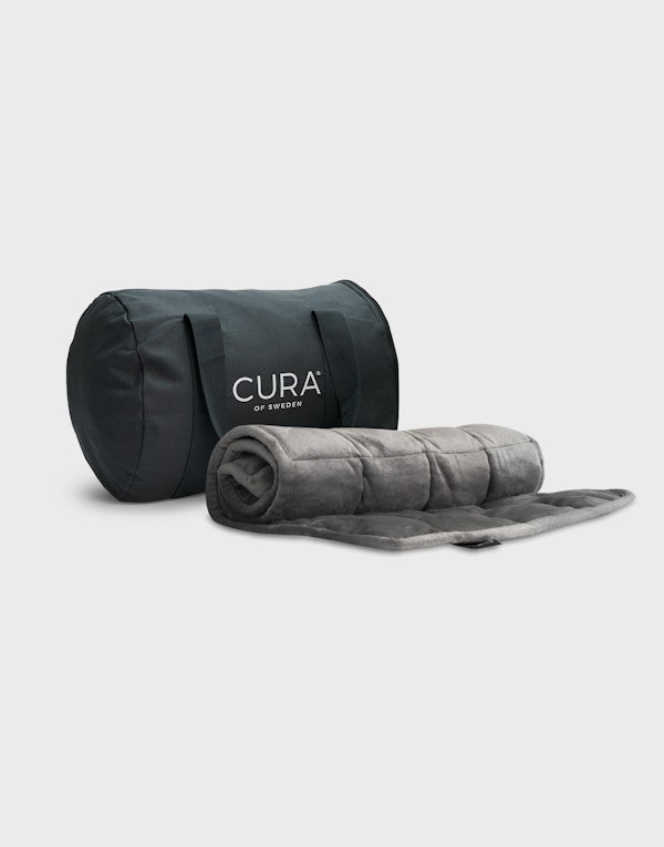 CURA Mini Minky Grey Weighted blanket 40x90 5kg