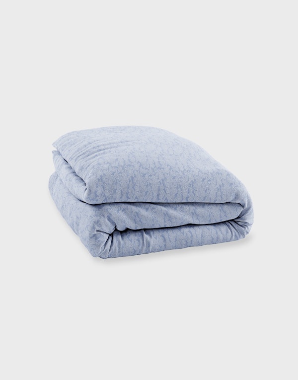 CURA Satina Paisley Zen Blue Bettdeckenbezug