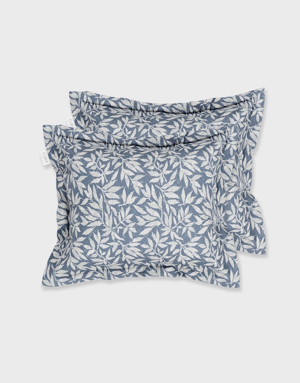 CURA Satina Leaf 2-Pack Pillowcases 50x60