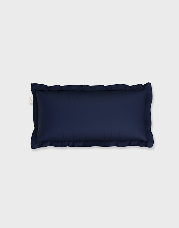 CURA Satina Marine blue 40x80 Pillowcase