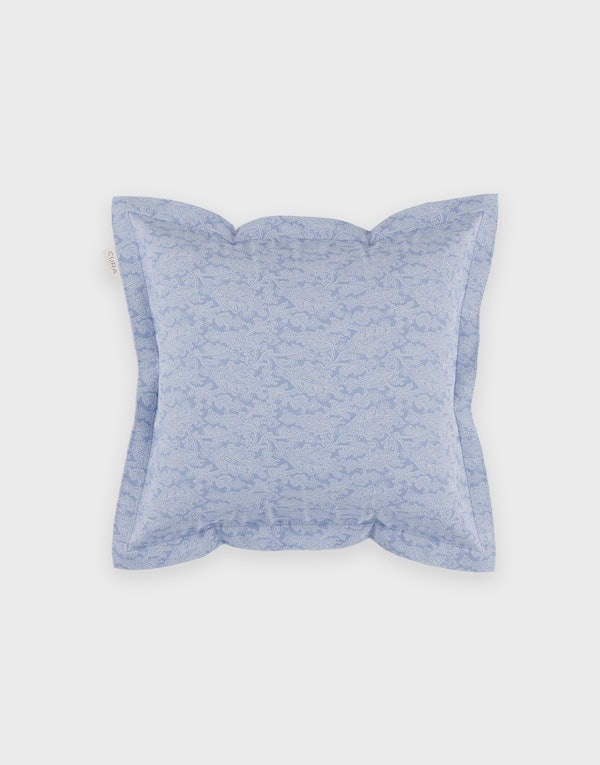 CURA Satina Paisley Zen Blue 80x80 Pillowcase