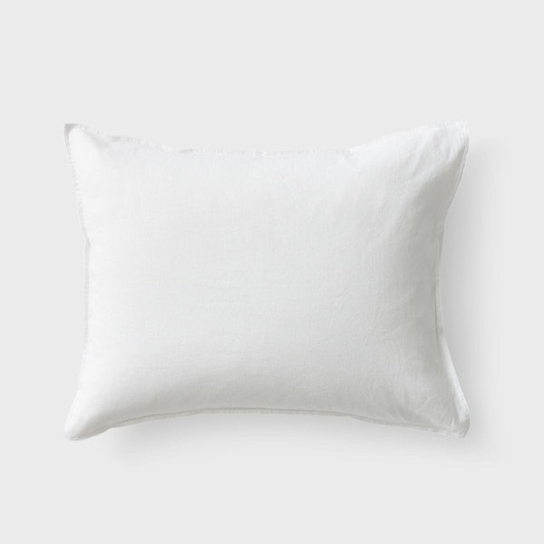 CURA Calm Linen Pillowcase White