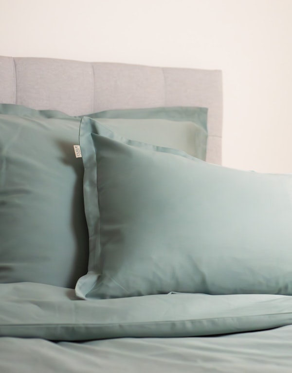 CURA Satina Sage Green 50x60 Pillowcases